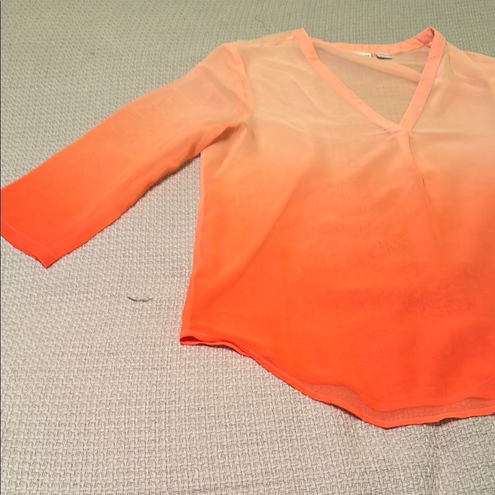 Liz Claiborne Orange Ombre Blouse